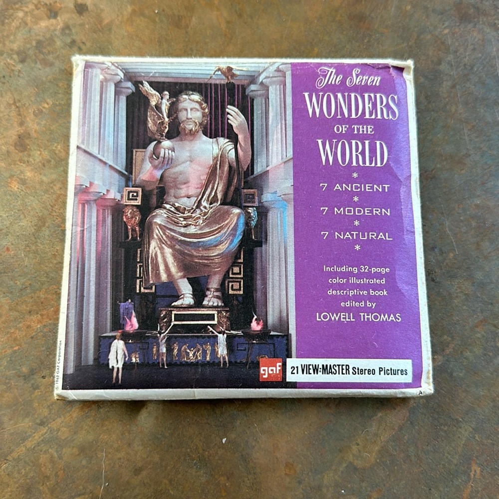 Vintage View Master Photo Reels                   The Seven Wonders of the World
